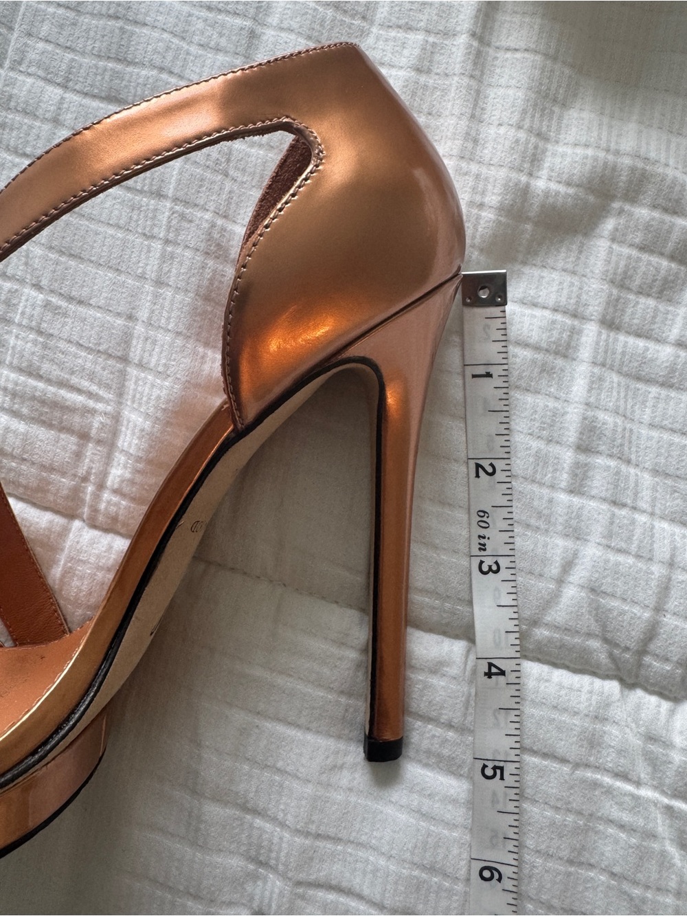 Brian Atwood bronze metallic stiletto high heels size 6 - Picture 6 of 11